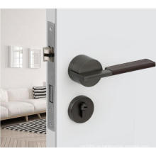 Puertas de dormitorio de interior simples europeas con llave de puerta de madera muidad muida cerradura de puerta de madera
